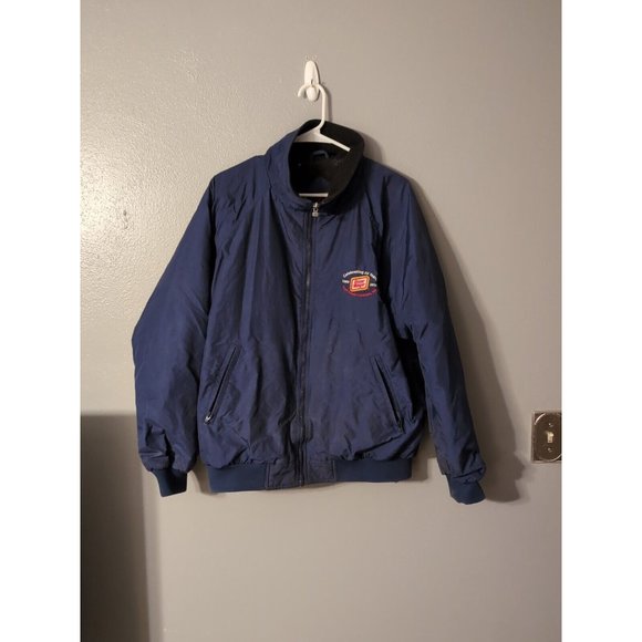 Oscar Mayer Blue Fleece Lined Jacket Size L Zip Pockets Men's Columbia... - Picture 1 of 7